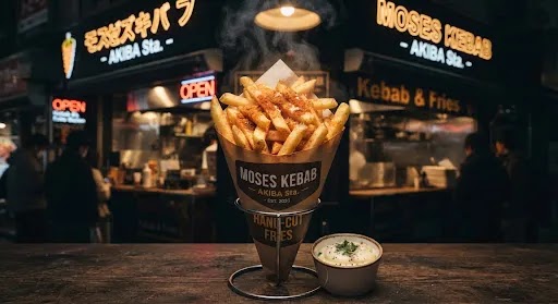 スパイシーフレンチフライ (ポテトフライ) / Crispy Long Potato (Spicy Street Fries) - Moses Kebab Akiba