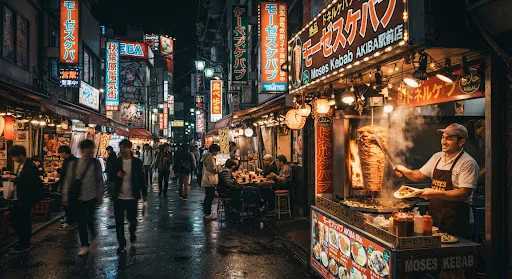Akihabara Electric Town at Night